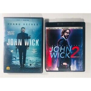 John Wick Chapter 2   4K Ultra HD,Blu-ray + Digital HD, -EX & Free JW-1 DVD